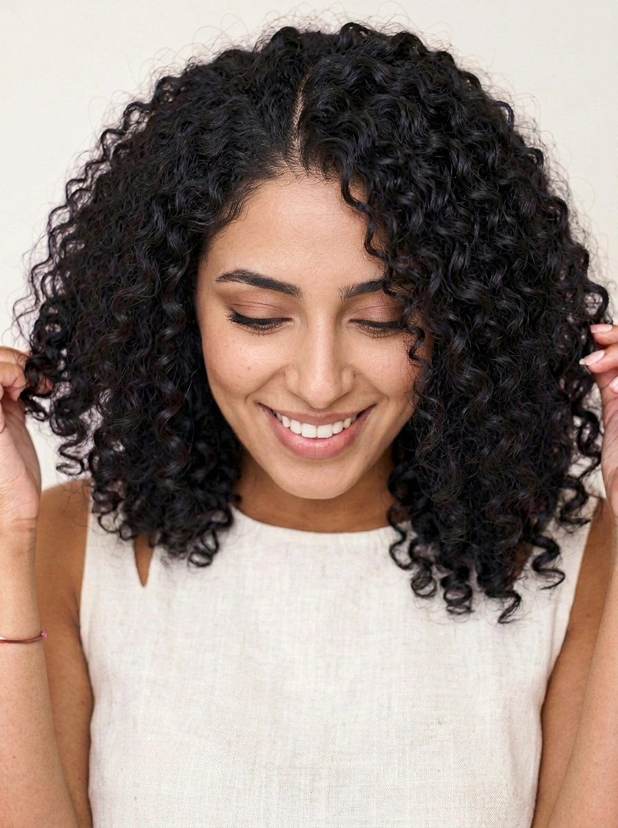Curly hair model